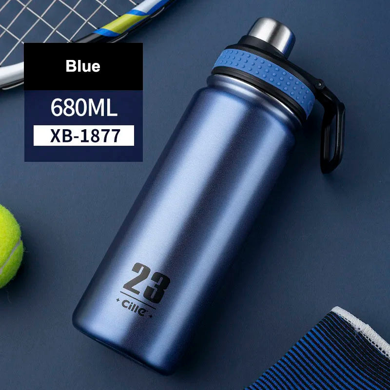 Cille-500ml/680ml Stainless Steel Water Bottle