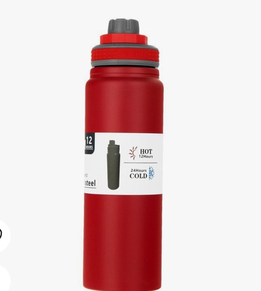 AMSZM SUS304 Water Bottle – 600ML/1000ML, Insulated with Tea Infuser & Carry Handle
