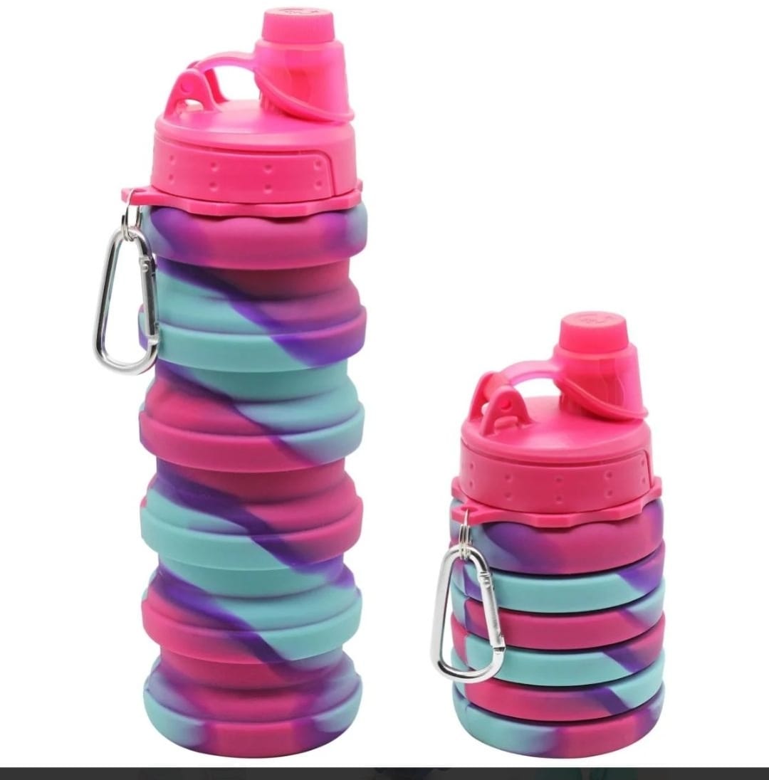 Collapsible Water Bottle Silicone Bottles Retractable Outdoor Travel companion