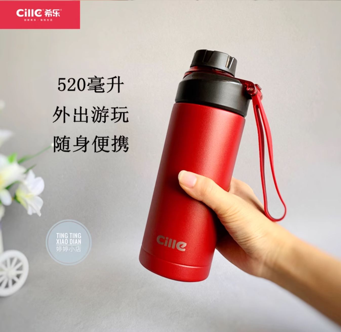 Cille SUS 316 520ml Stainless Steel Insulated Water Bottle