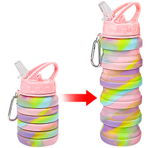 Collapsible Water Bottle Silicone Bottles Retractable Outdoor Travel companion