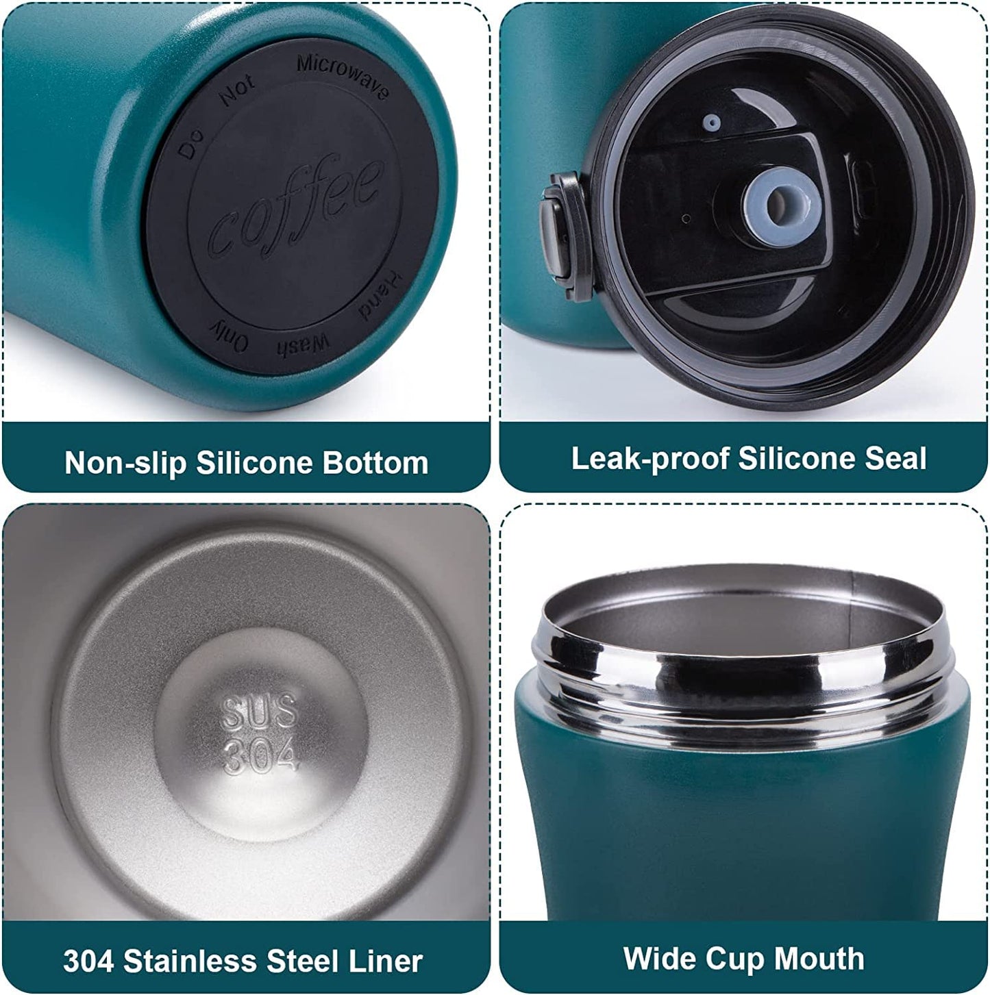 400ML SUS304 Stainless Steel Travel Mug – Hot & Cold