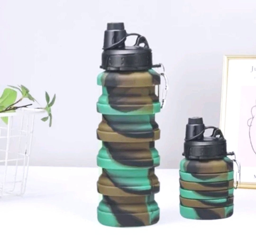 Collapsible Water Bottle Silicone Bottles Retractable Outdoor Travel companion