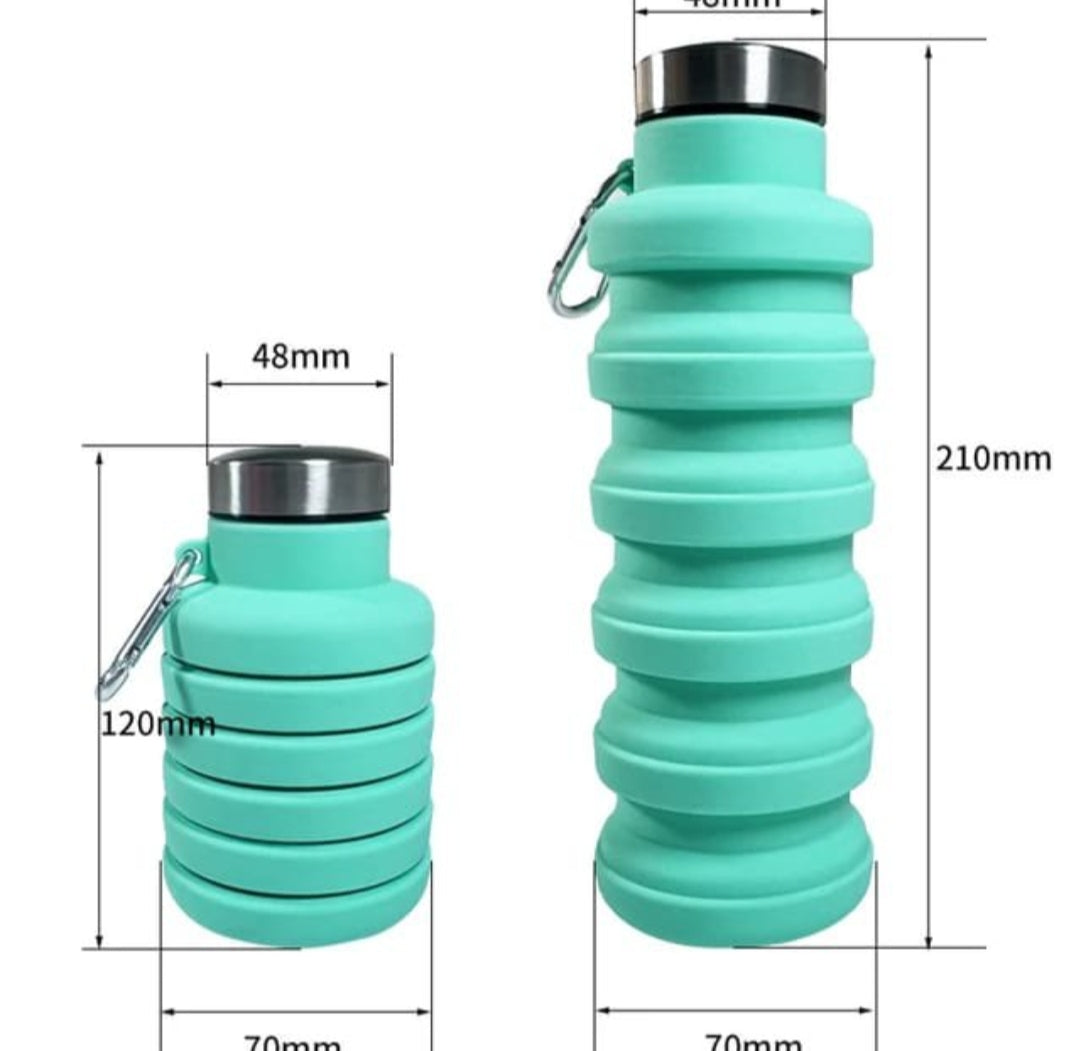 Collapsible Water Bottle Silicone Bottles Retractable Outdoor Travel companion